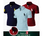 Pack of 3 Polo T-shirts Design 50